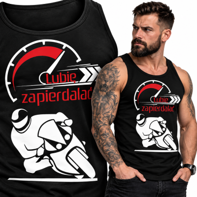 TANK TOP ŚMIESZNY  LUBIE 3